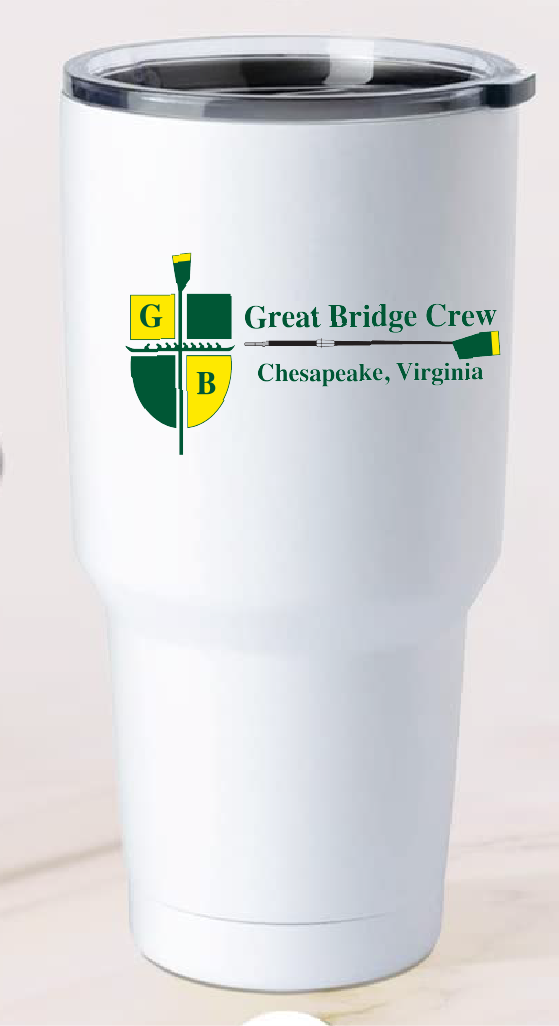 30oz Tumbler / White / Grassfield Great Bridge Crew