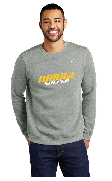 Nike Club Fleece Crew / Athletic Heather / Great Bridge High School Soccer