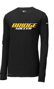 Nike Long Sleeve Dri-FIT Tee / Black / Great Bridge High School Soccer