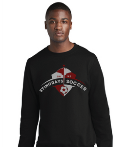 Fleece Crewneck Sweatshirt / Black / Great Neck Middle School Soccer