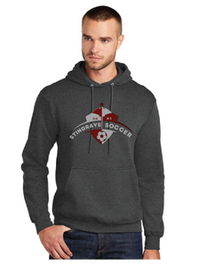 Fleece Hooded Sweatshirt / Charcoal Grey / Great Neck Middle School Boys Soccer