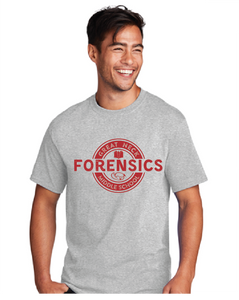 Core Cotton Tee / Ash / Great Neck Middle Forensics