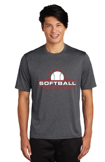 Heather Contender Tee / Heather Charcoal / Great Neck Middle School Softball