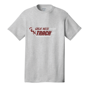 Cotton T-Shirt / Ash Gray / Great Neck Track - Fidgety