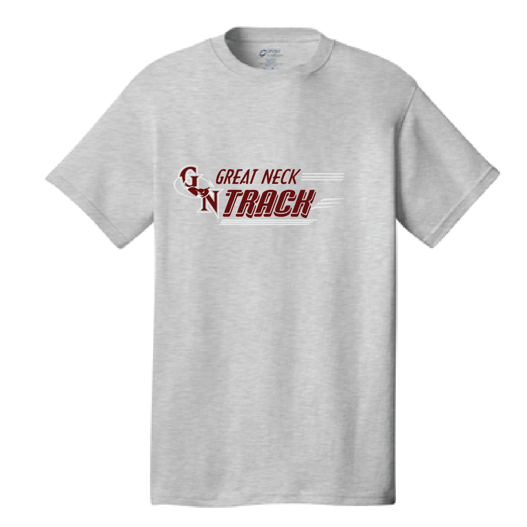 Cotton T-Shirt / Ash Gray / Great Neck Track - Fidgety