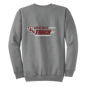Crew Neck Sweatshirt / Gray / Great Neck Track - Fidgety