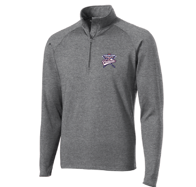 Sport-Wick Stretch 1/2-Zip Pullover / Charcoal / Great Neck Tridents