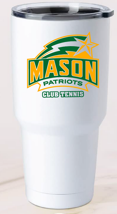 30oz Stainless Steel Tumbler / George Mason Tennis