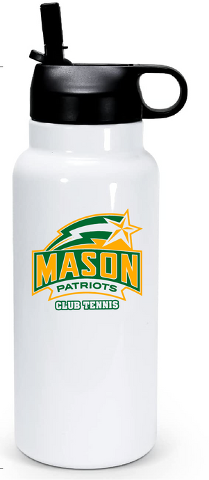 32oz Stainless Steel Water Bottle / George Mason Tennis