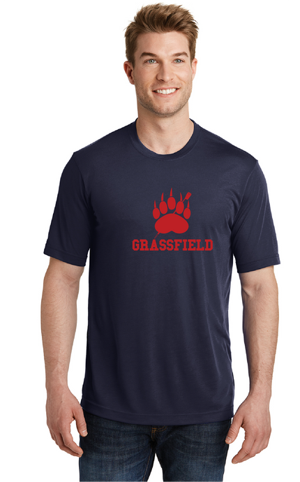 PosiCharge Competitor Cotton Touch Tee / Navy / Grassfield Crew