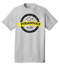 Anniversary Short Sleeve T-Shirt / Gray / Adult / Piranhas - Fidgety