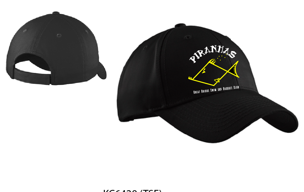 Baseball Hat / Black / Piranhas - Fidgety