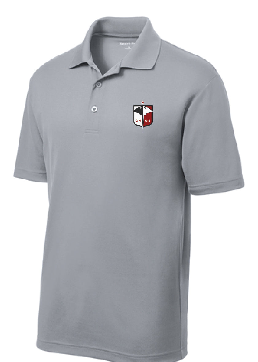 PosiCharge Performance Polo / Silver / Great Neck Middle School Staff