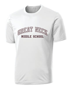 Performance Tee / White / Great Neck Middle School