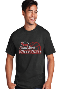 Core Cotton Tee / Black / Great Neck Middle Volleyball