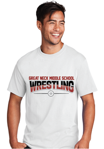 Core Cotton Tee / White / Great Neck Middle Wrestling