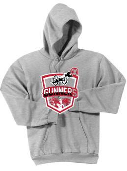 Core Fleece Hooded Sweatshirt / Ash Gray / Gunners - Fidgety