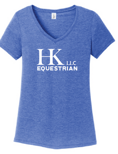 V-Neck - Women’s Perfect Triblend Tee / Royal Frost / HK