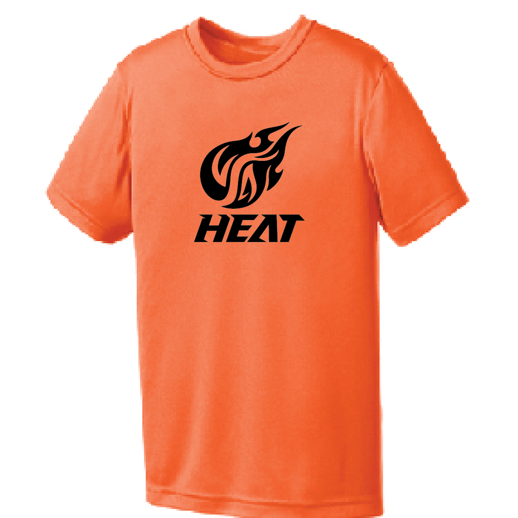 Performance T-Shirt (Youth & Adult) / Neon Orange / Heat Baseball