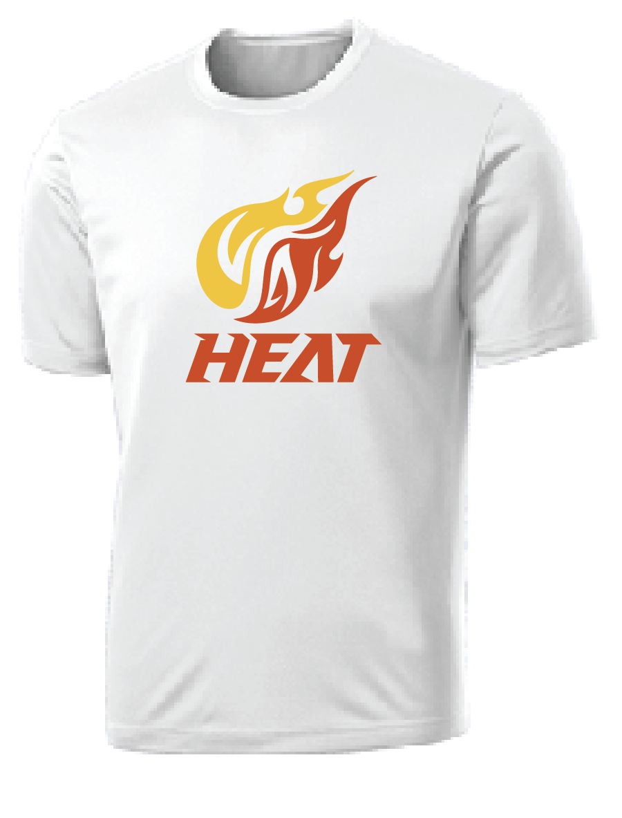 Heat Performance T-Shirt (Youth & Adult) / White / Heat Baseball