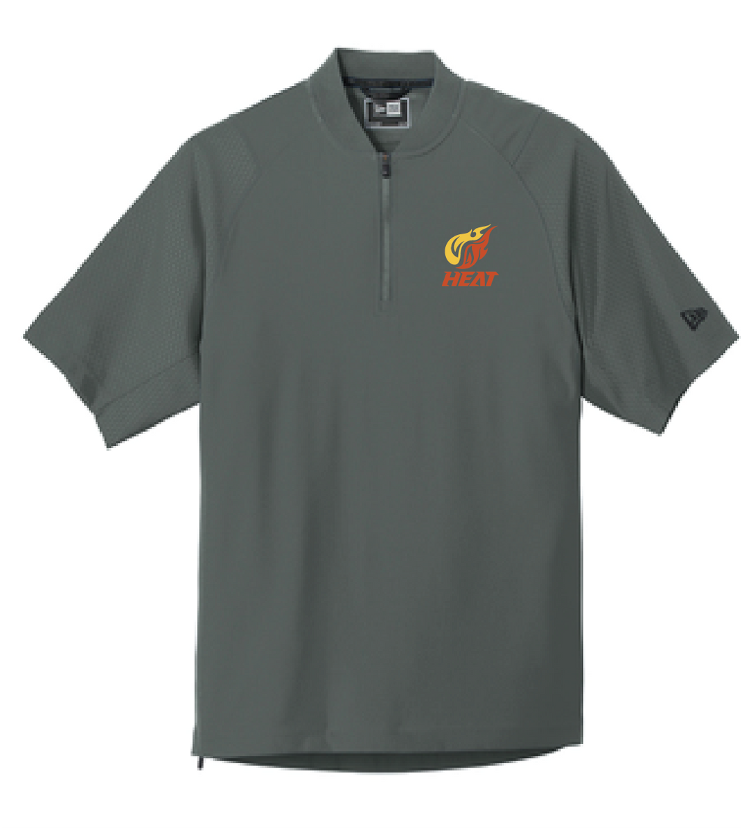 Cage Short Sleeve 1/4-Zip Jacket / Graphite / Heat Baseball