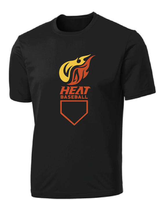 Heat Performance T-Shirt (Youth & Adult) / Black / Heat Baseball
