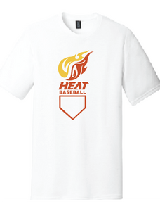 Heat Baseball Softstyle Crew T-Shirt (Youth & Adult) / White / Heat Baseball