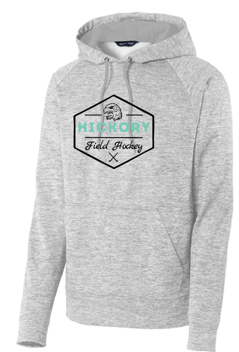 Electric Heather Fleece Hooded Pullover / Silver / Hickory Field Hockey