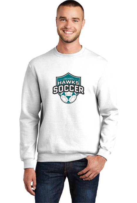 Crewneck Sweatshirt / White / Hickory High School Soccer