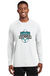 Dry ZoneLong Sleeve Raglan T-Shirt / White / Hickory High School Soccer