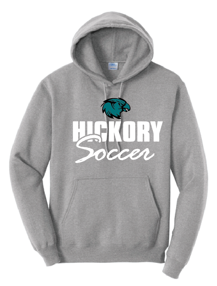 Pullover Hooded Sweatshirt / Athletic Heather / Hickory Soccer
