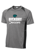 Heather Colorblock Contender Tee / Vintage Heather & Black / Hickory Soccer