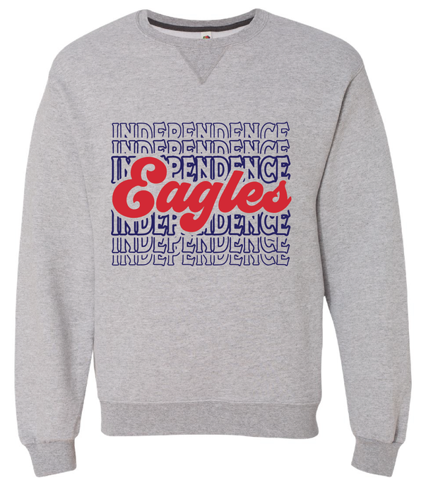 Sofspun Crewneck Sweatshirt / Athletic Heather / Independence Middle School Spirit Wear