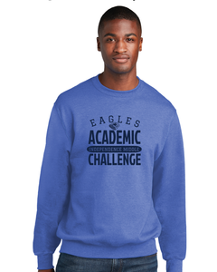Core Fleece Crewneck Sweatshirt / Heather Royal / Independence Academic Challenge
