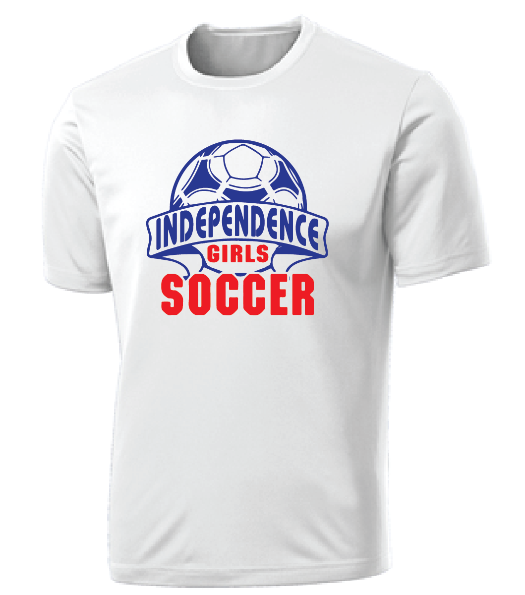 Performance T-Shirt / White / Independence Middle Girls Soccer