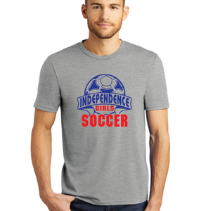 Tri-Blend T-shirt / Gray Frost / Independence Middle Girls Soccer