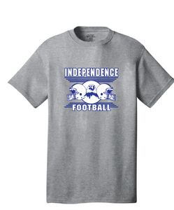Short Sleeve Cotton T-Shirt (Youth & Adult) / Athletic Heather / Independence Middle Football