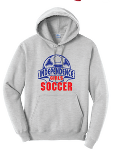 Core Fleece Hooded Sweatshirt / Ash / Independence Middle Girls Soccer