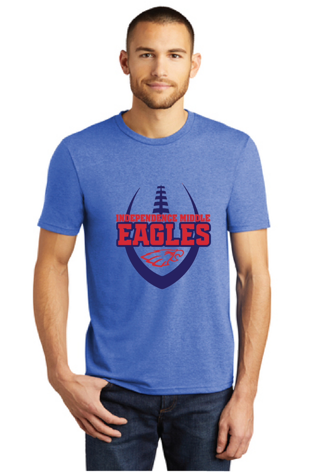 Perfect Tri Tee / Royal Frost / Independence Middle Football