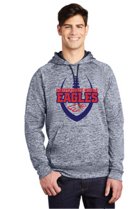 Electric Heather Fleece Hooded Pullover / True Navy Electric / Independence Middle Football