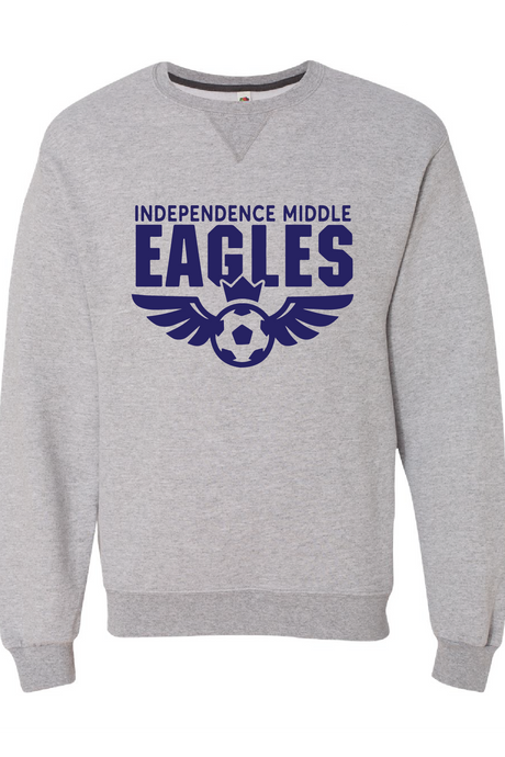 Sofspun Crewneck Sweatshirt / Athletic Heather / Independence Middle Girls Soccer