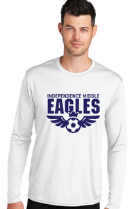Long Sleeve Performance Tee / White / Independence Middle Girls Soccer