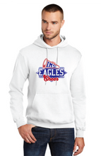 Core Fleece Pullover Hooded Sweatshirt / White / Independence Middle Cheer