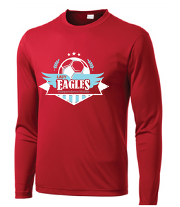 Lady Eagles Long Sleeve Performance T-Shirt / Red / Independence Soccer - Fidgety
