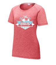 Soccer Tri-Blend Scoop Neck T-shirt/ True Red Heather / Independence Soccer - Fidgety