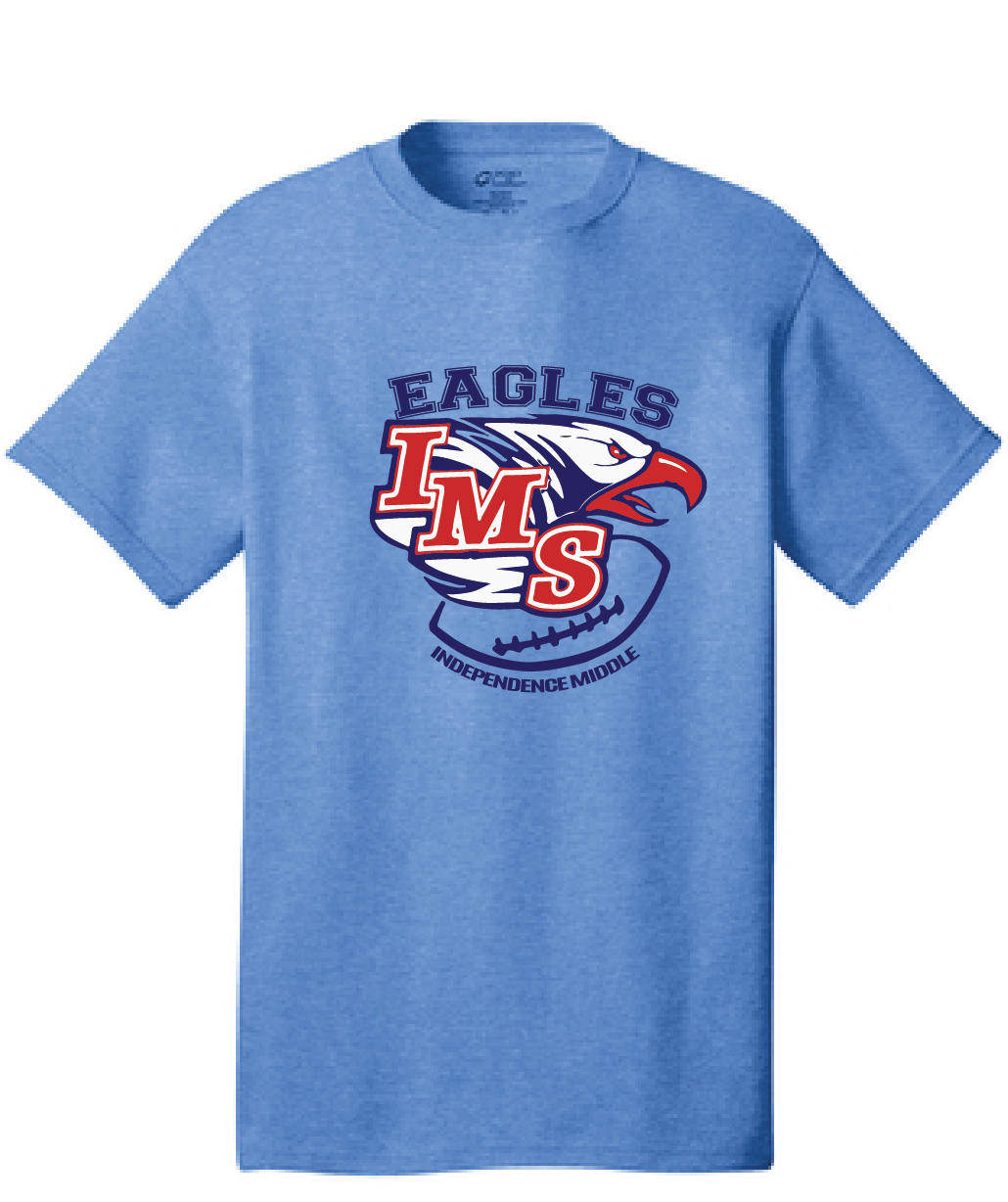 IMS Eagles Short Sleeve T-Shirt / Heather Gray / Independence Football - Fidgety