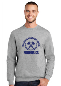 Fleece Crewneck Sweatshirt / Ash / Independence Middle Forensics