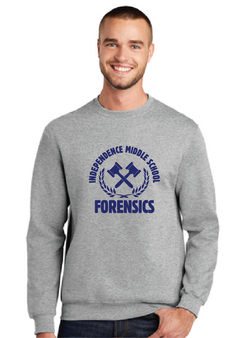 Fleece Crewneck Sweatshirt / Ash / Independence Middle Forensics