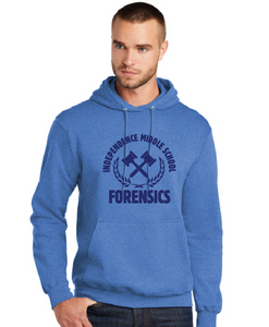 Fleece Hooded Sweatshirt / Ash / Independence Middle Forensics