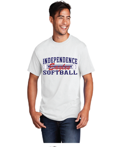 Cotton Tee / White / Independence Middle Softball